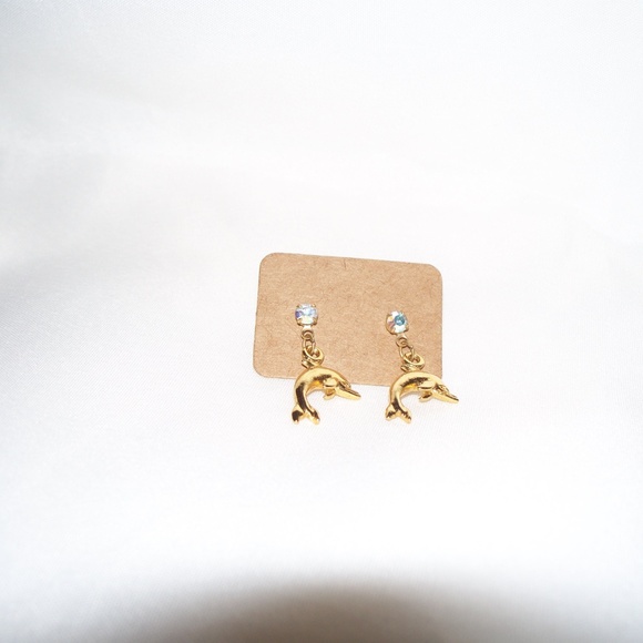 Jewelry - Gold Dolphin Earrings
